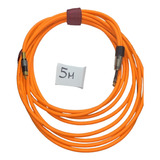 Cable Audio Plug Stereo  A 2 Rca Mono 5 M Naranja Fluo