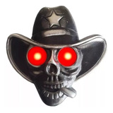 Caveira Cowboy Para Caminhão Iluminada Bivolt Escolher Model