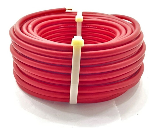 Cable Automotriz Para Bateria Calibre 4 / 25m Unipolar Rojo