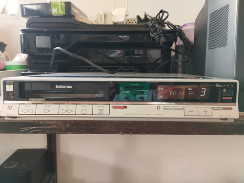 Vídeo Cassete Sony Betamax Sl-20 Funcionando Leia Anúncio 