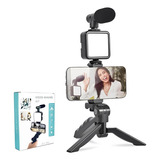 Kit Youtuber Completo Tripe Led Microfone Celular/camera