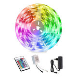 5 Metros Luz Fita Colorida 5050 Rgb Kit Completo 12v Com Nf