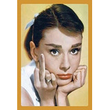 Audrey Hepburn Finger L Tin Sign   L Sign 8x12inbar Caf...