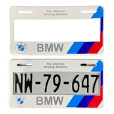 Par De Portaplacas Bmw Blanco Tipo Europeo Ancho