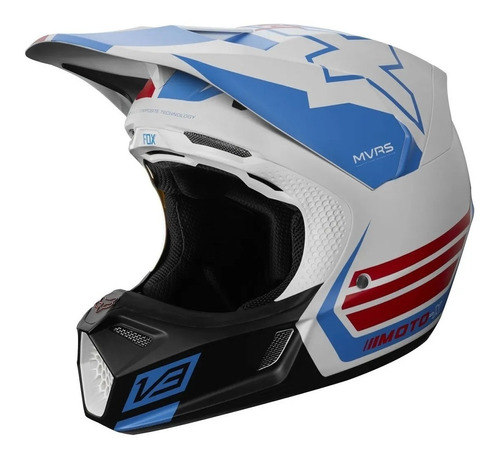 Casco V3 Motocross Fox Rwt Mvrs Visera Magnetica 999 Motos