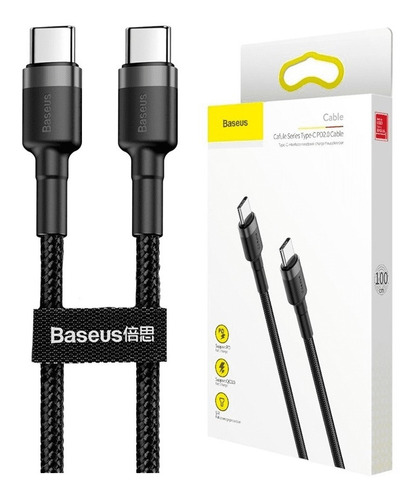 Cabo Usb-c Para Tipo-c 3.0a Turbo Pd2.0 60w Baseus Original