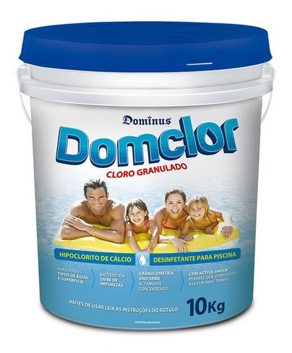 Cloro Domclor Granulado Tradicional 65% 10kg Tip Pooltrat
