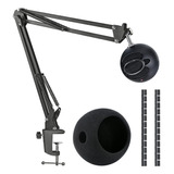 Snowball Ice Mic Boom Arm Stand Con Filtro Pop, Compatible C