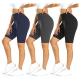 B Women's Shorts With Pockets Oversized Biker Yoga Shorts B