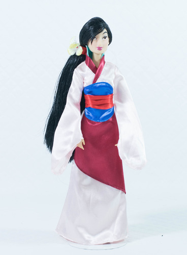 Boneca Mulan Disney Store Vestido Rosa Edição 2016