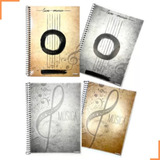 Caderno De Musica Grande C/ Pautas E Teoria Músical - Full