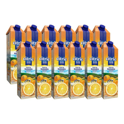 Jugo De Naranja Citric 1 L Tetra X 12 Unidades | Envío gratis