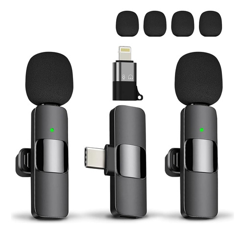 Tutglobal Usb Type-c & Lightning Mini Micrófono De Solapa In