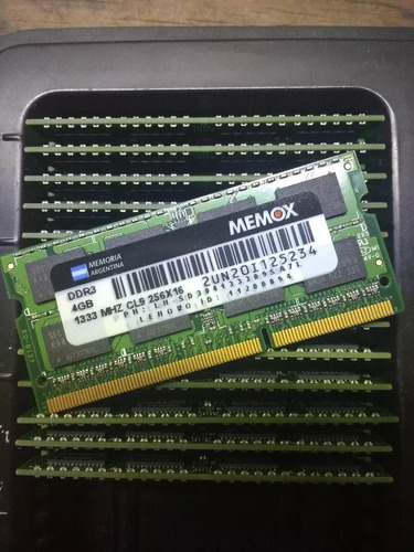 Memoria Ddr3 4gb 1333mhz Pc3-10600 Sodimm Macbook Notebook