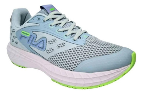 Tenis Fila Compass Feminino-verde Claro Azul Claro