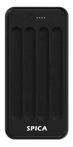 Power Bank Cargador Portatil 12000mah Spica Sw-100 Bateria Color Negro