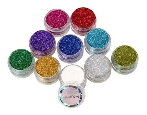 Glitter Maquiagem Artistica 6 Peças Pigmentado Glitter Make