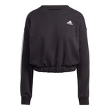 Moletinho adidas Cropped Essentials 3-stripes Feminino