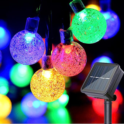 30leds Guirnaldas De Solar Luces Decorativas 6.5m 8 Modos