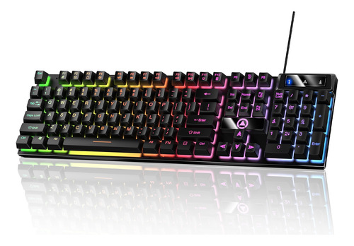 Teclado Mecánico Para Juegos Profesional Rgb De Gama Alta