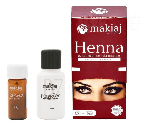 Henna Sobrancelhas Makiaj Preta Rena Efeito Natural