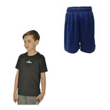 Conjunto! Remera Deportiva Niño +short De Futbol Niño Az