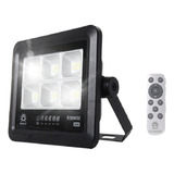 Reflector Led Luminaria Solar 50w 450lm Control Remoto Ip65 Color De La Carcasa Negro Color De La Luz Blanco Frío