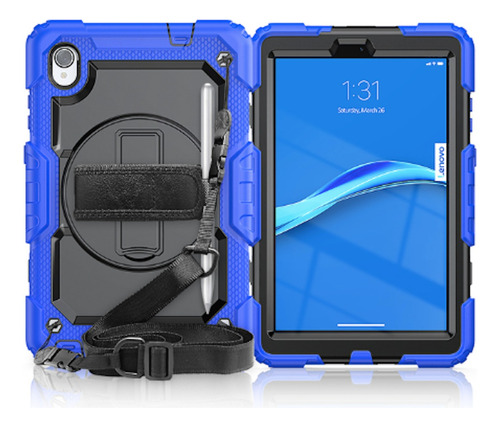 Funda Case Rudo Con Correa Para Lenovo M10 Plus 3ra Tb125fu