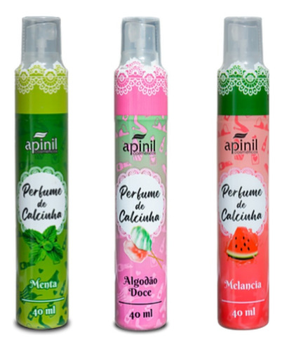 Kit 3 Perfumes De Calcinhas Feminino Diversas Fragrâncias