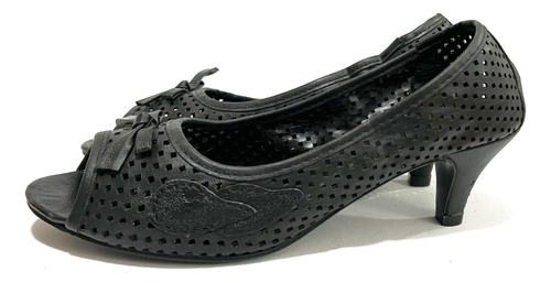 Zapato 100% Sintético Marca Index N*38 Negro Usado