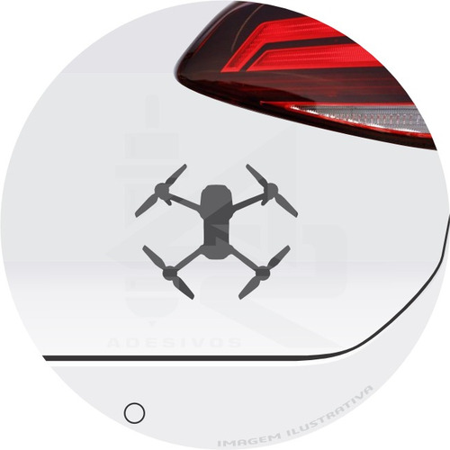 Adesivo Drone Dji Mini 2 Mavic Pra Carro Moto Notebook 10cm