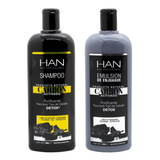Han Carbon Activado Kit Shampoo + Enjuague Purificante 500ml