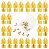 Kit De 24 Boquillas Nozzle Impresora 3d Mk8 0,2-1 Etc. (24 U