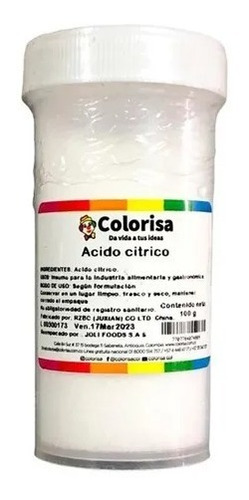 Acido Citrico 100g - g a $66