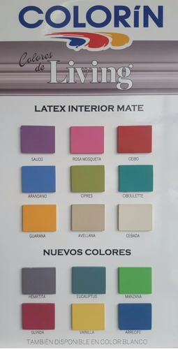 Colorin Living Interior Mate X 1 Lt Latex  Flores