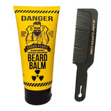 Beard Balm Hidratante Danger Barba Forte 170g + Pente 