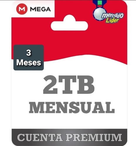 Cuentas Premium Mega 3 Meses Oficial 2048gb Envío Inmediato