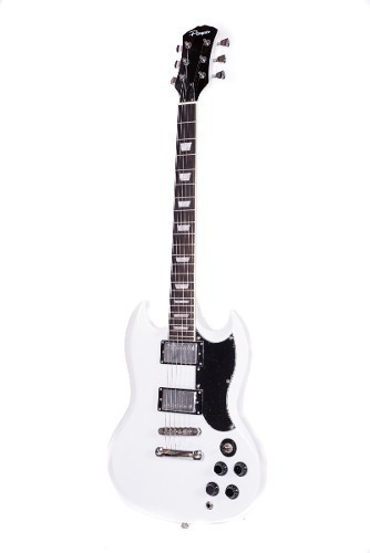 Guitarra Eléctrica Parquer Tipo Sg Blanca Sg100