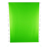 Fondo Infinito Croma Key Verde Tela 2x1.45 - Sin Estructura.