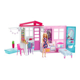 Barbie Casa Glam Mansión 2 Muñecas +vestido Adicional Ent Ya