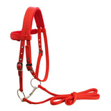 Rienda De Caballo Con Cabestro De Control De Rojo L