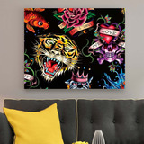 Cuadro Decorativo 80 X 64 Ed Hardy