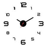 Kit 2 Relógios De Parede Grande 3d Luxo Adesivo Decoração