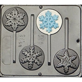 Molde - Candy Molds N More Snowflake Lollipop Chocolate Cand