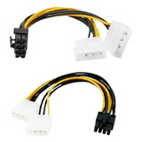 Cable Adaptador Poder Pci Express 8pin A 2x Molex