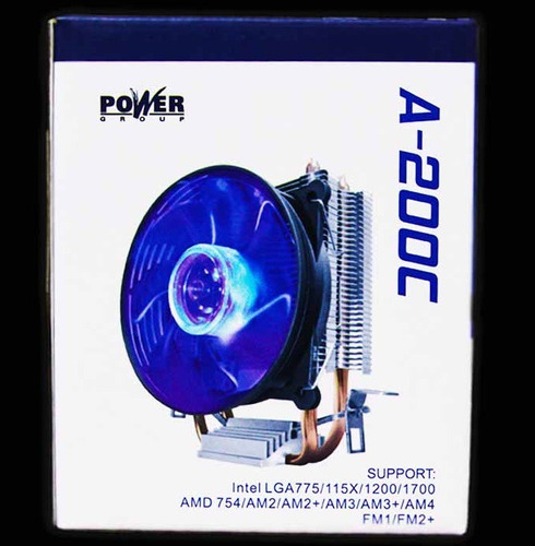 Disipador Rgb  A-200c Azul Power Group