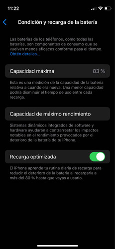 iPhone 12 Mini 64 Gb Batería 83