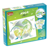 Kit Coloreo Maped Creativ Aqua Art Dino Metalizado X 14 Pcs