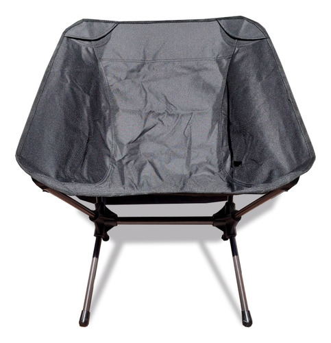 Silla De Camping Plegable Ligera Y De Facil Armado Negra