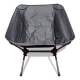 Silla De Camping Plegable Ligera Y De Facil Armado Negra